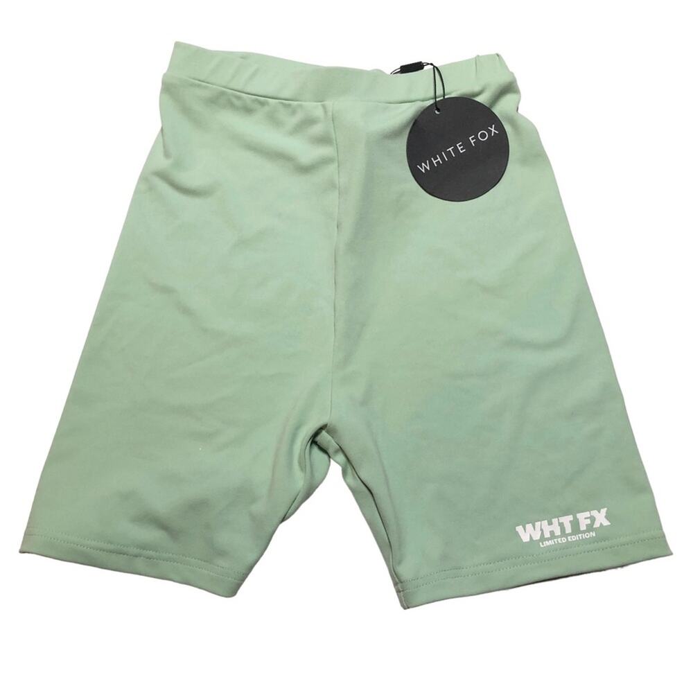 White Fox Boutique Sage Just In Bike Shorts Size XS